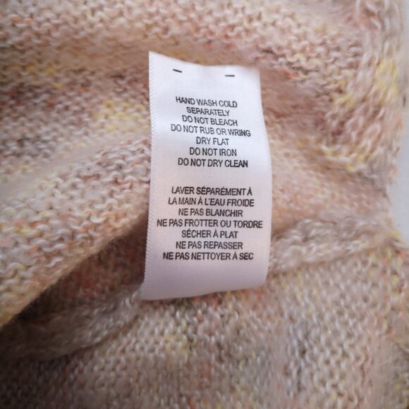 2/$30.00 - Cleo Ladies V-neck with Scarf Multi Colored Long Sweater / Tunic - Picture 8 of 12